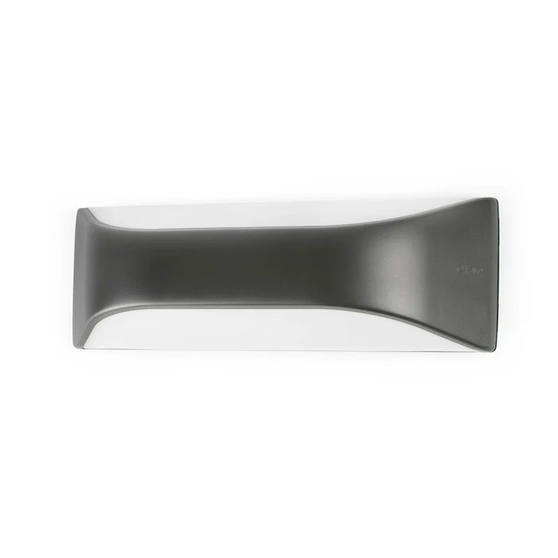 Aplique de exterior Faro View E27 LED gris oscuro IP54 opal 71519