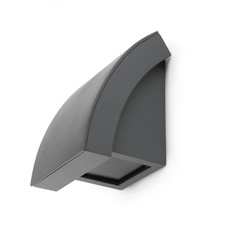 Aplique de exterior Faro Proa 15cm GU10 LED gris oscuro IP44 74400