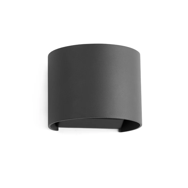 Aplique de exterior Faro Sunset 11cm LED gris oscuro 3000K IP54 opal 70687