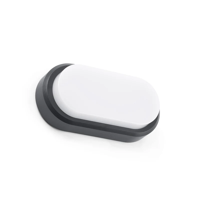 Aplique de exterior Faro Fred LED gris oscuro 3000K IP65 opal 20cm 70663
