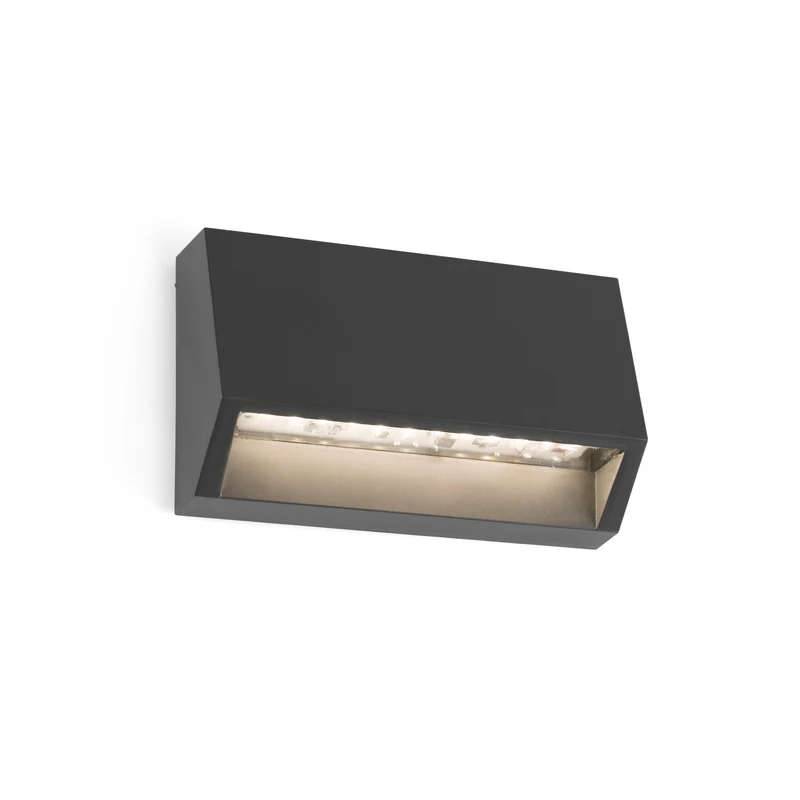 Aplique de exterior Faro Must LED gris oscuro 3000K IP65 96 70657