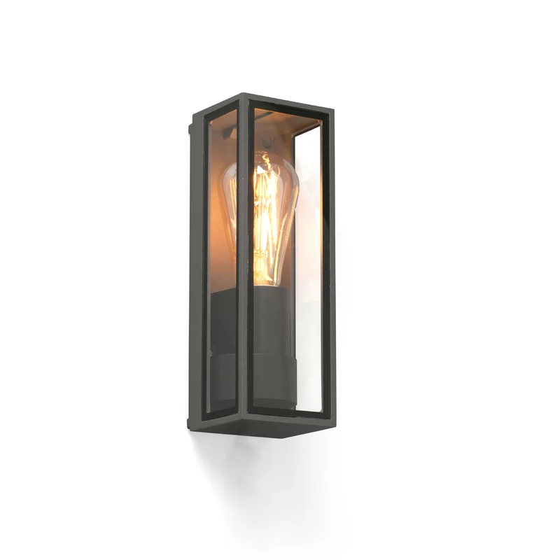 Aplique de exterior Faro Tamashi 26cm E27 LED gris oscuro IP65 71303