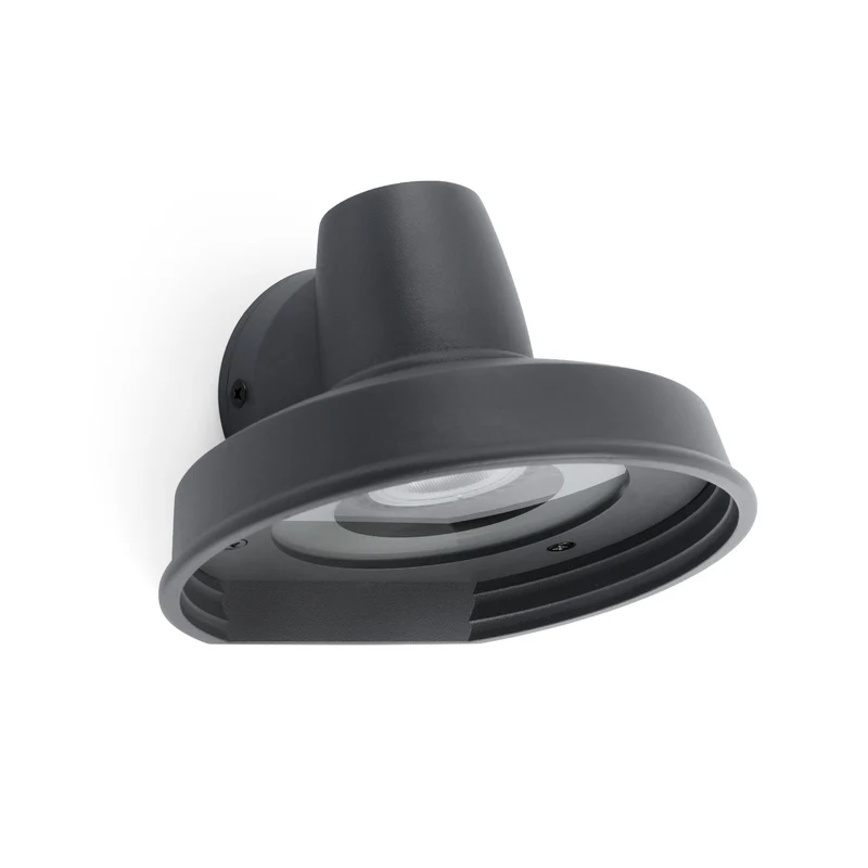 Aplique de exterior Faro Bronx GU10 LED gris oscuro IP44 71196 para jardín