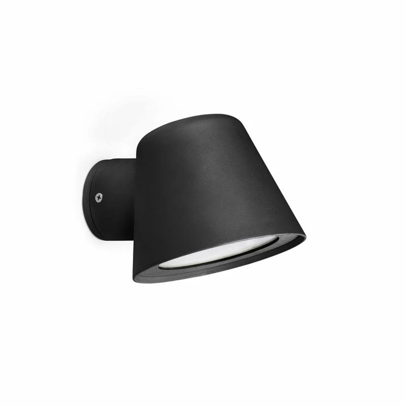 Aplique de exterior Faro Gina GU10 LED negro mate IP44 71367 para jardín