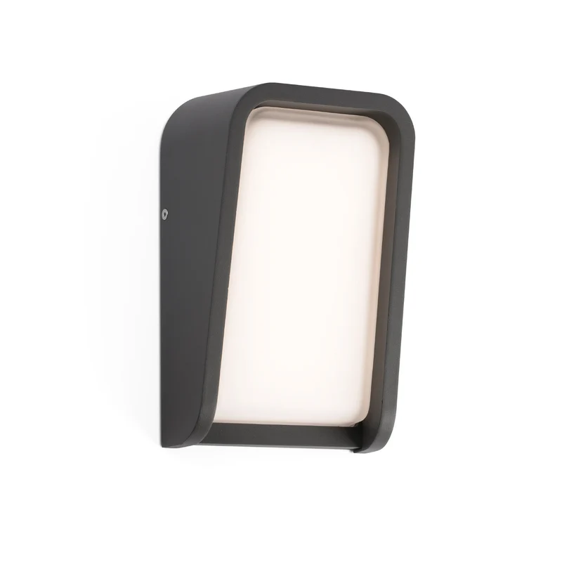 Aplique de exterior Faro Mask 25cm LED gris oscuro 3000K IP65 opal 71279