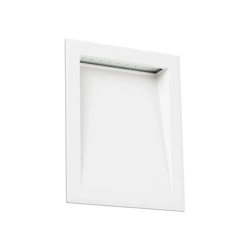 Empotrable de pared exterior Faro Soun 24cm LED blanco mate 3000K IP65 120° 70901