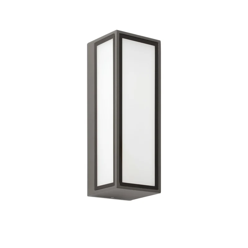 Aplique de exterior Faro Pivot 26cm LED gris oscuro 3000K IP65 opal 71305