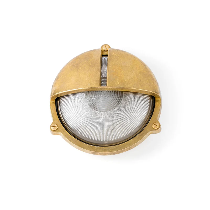 Aplique de exterior Faro Timon 20cm E27 LED latón IP44 70996