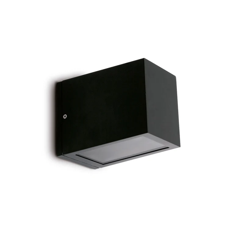 Aplique de exterior Faro Lacre 12cm E27 LED gris oscuro IP54 70802