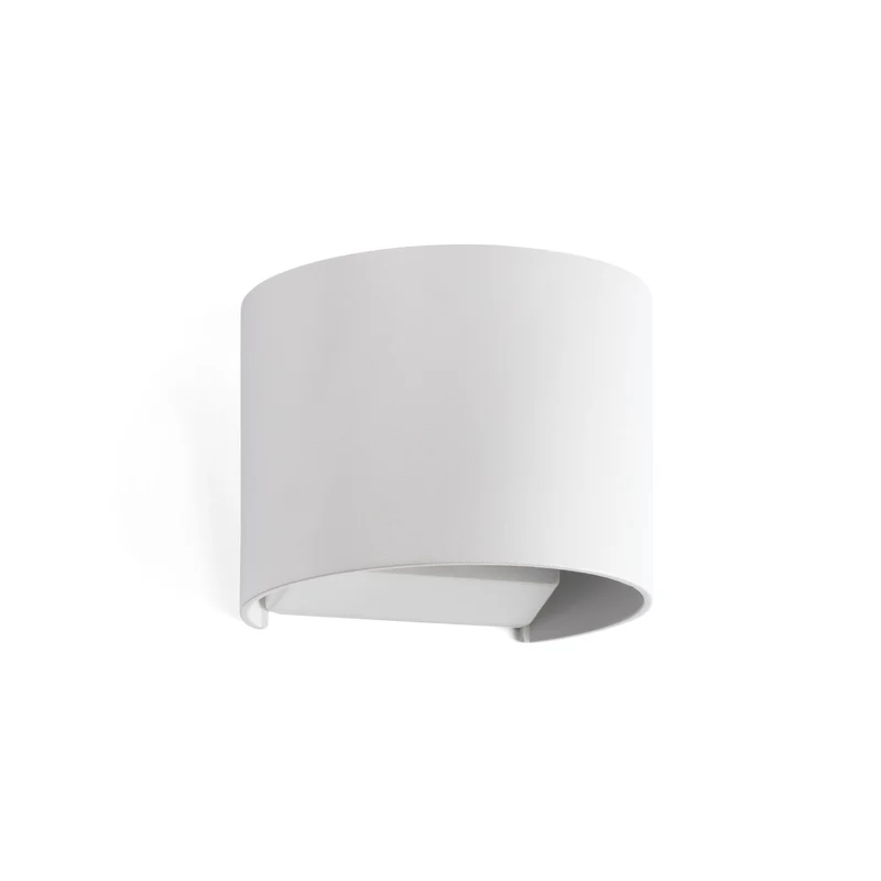 Aplique de exterior Faro Sunset 11cm LED blanco mate 3000K IP54 opal 70686