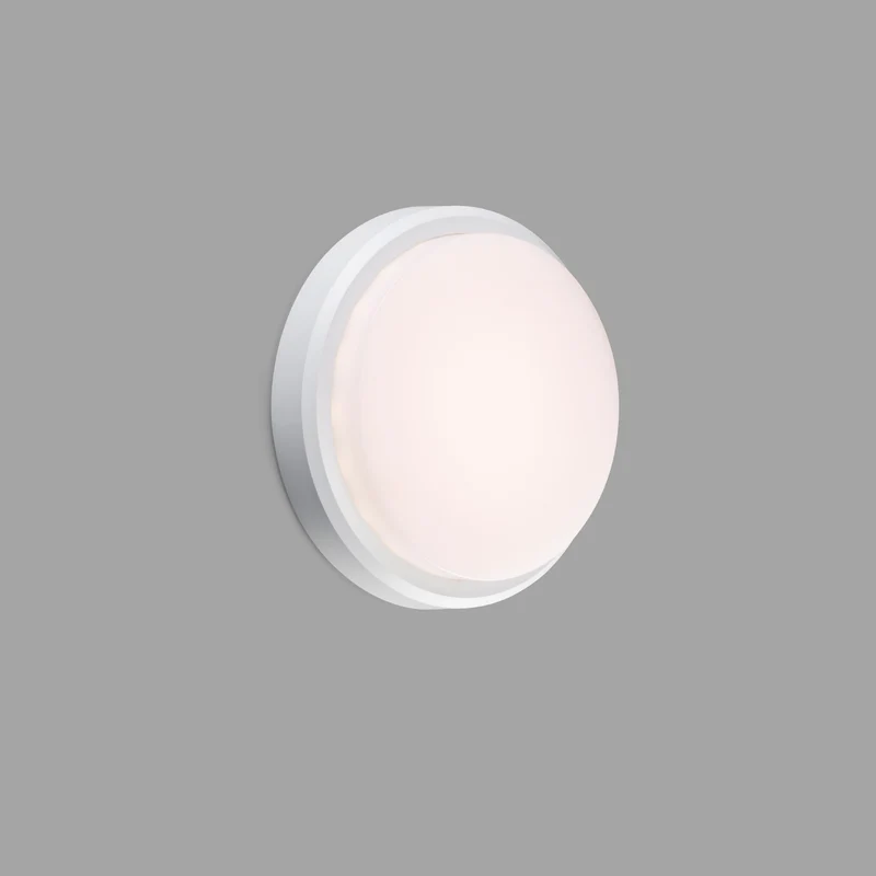 Aplique de exterior Faro Tom 22cm LED blanco mate 3000K IP65 opal 70683
