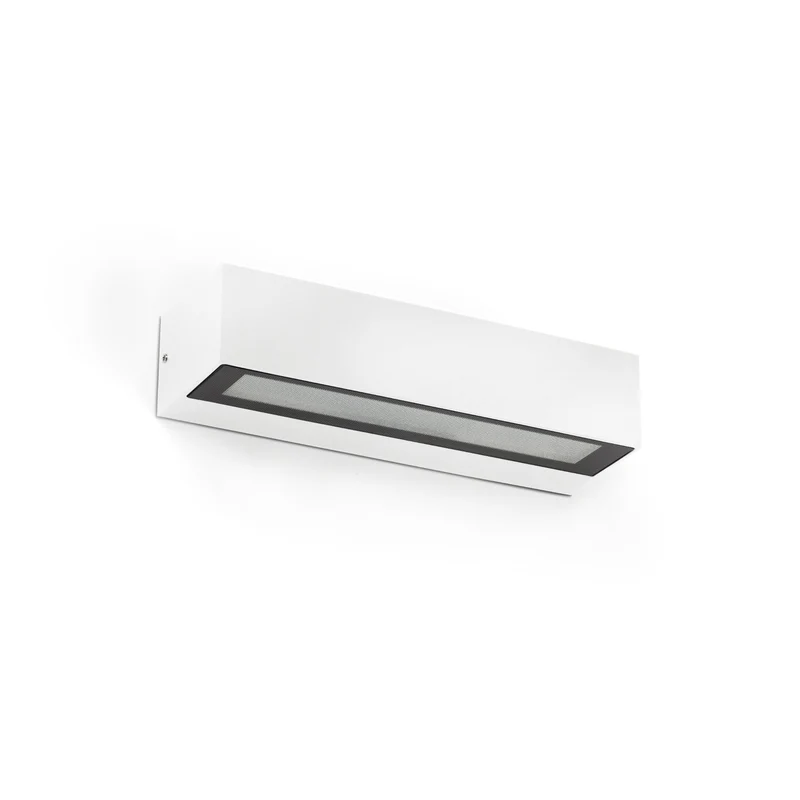 Aplique de exterior Faro Lako LED blanco mate 3000K IP65 90° prismático 71909