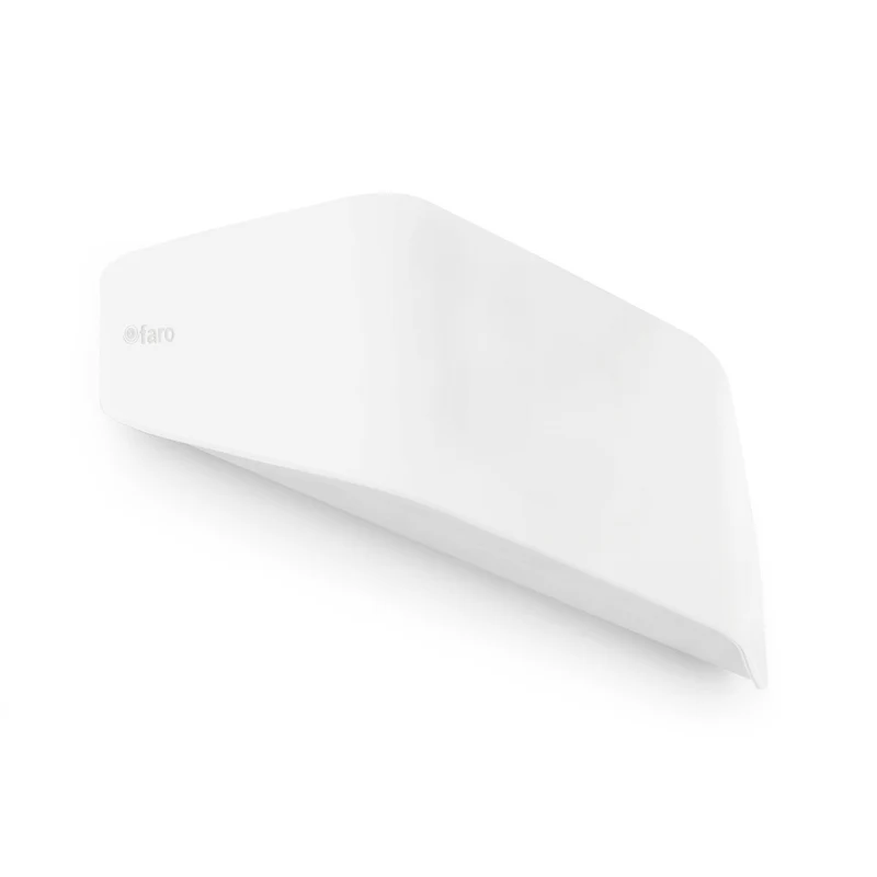 Aplique de exterior Faro Future 14cm E27 LED blanco mate IP44 opal 71516
