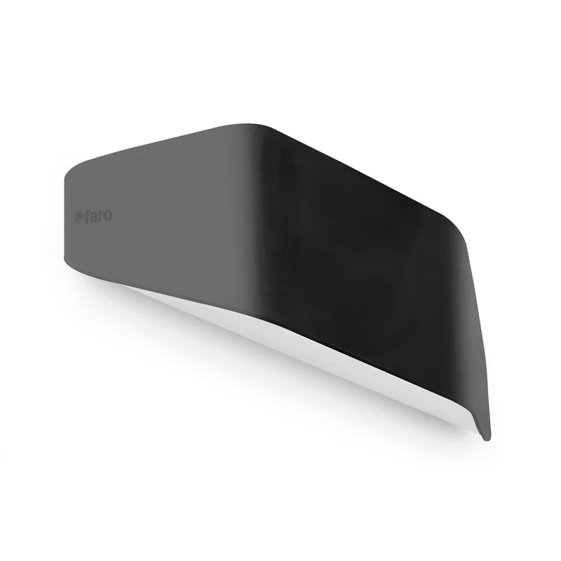 Aplique de exterior Faro Future 14cm E27 LED gris oscuro IP44 opal 71517