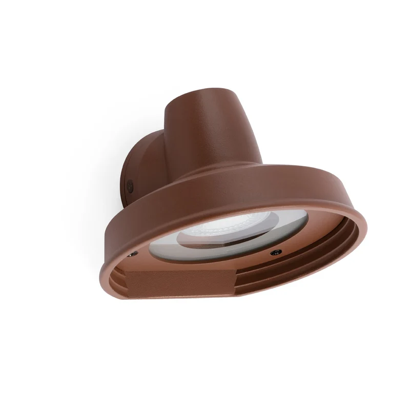 Aplique de exterior Faro Bronx GU10 LED marrón IP44 71194