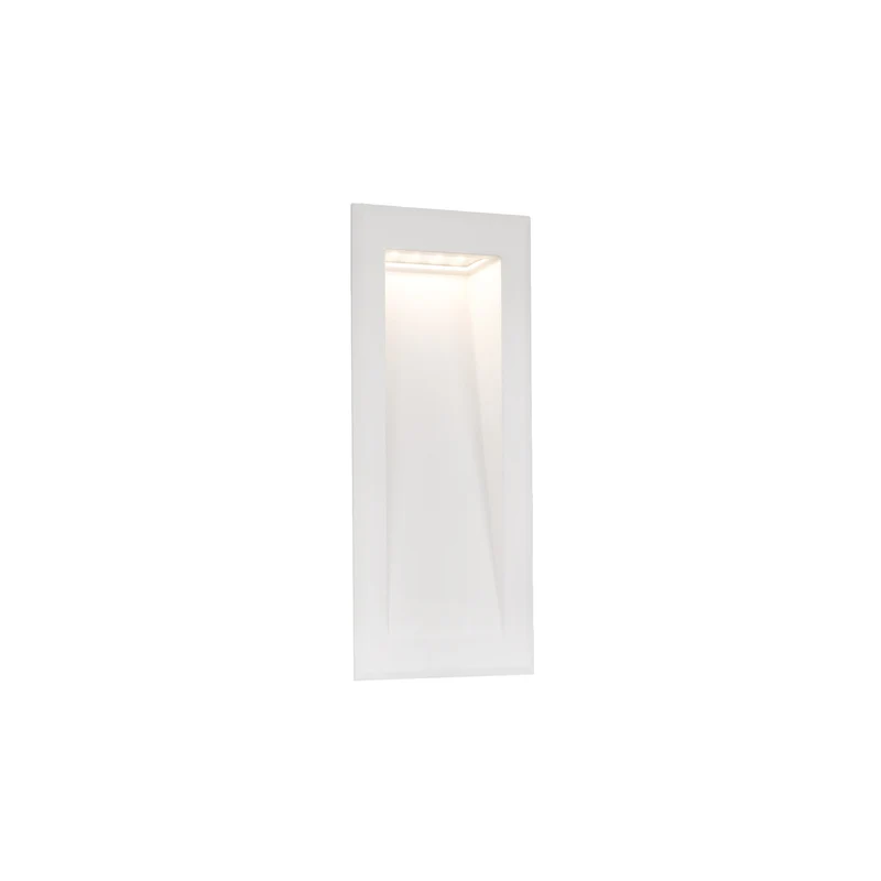 Empotrable de pared exterior Faro Soun LED blanco mate 3000K IP65 120° 10cm 70834
