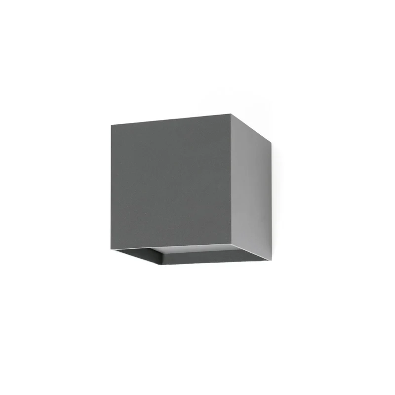 Aplique de exterior Faro Olan 14cm LED gris oscuro 3000K IP65 70637