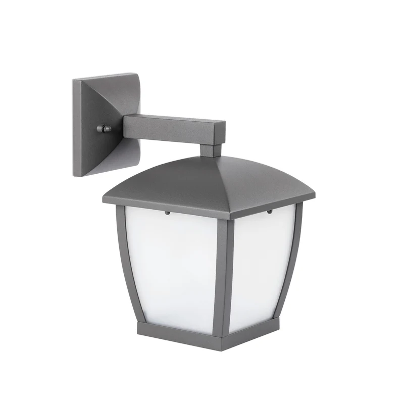 Aplique de exterior Faro Wilma 28cm E27 LED gris oscuro IP44 opal 74998