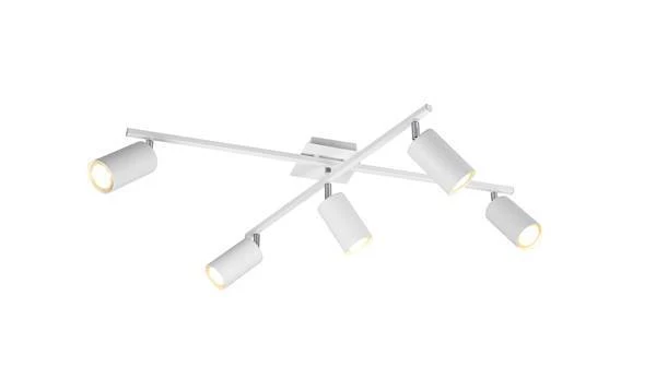 Plafón de techo Trio Marley 5 luces blanco 77,4cm 6