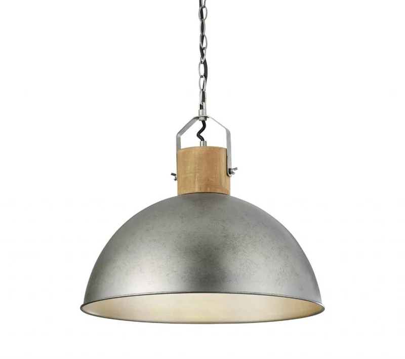 Lámpara de techo colgante Trio Delhi níquel antiguo 150cm 3