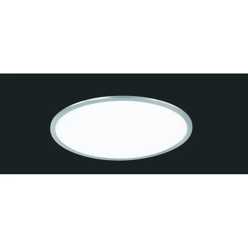 Plafón de techo Trio Phoenix LED níquel mate 3000K regulable Ø62cm 674096207