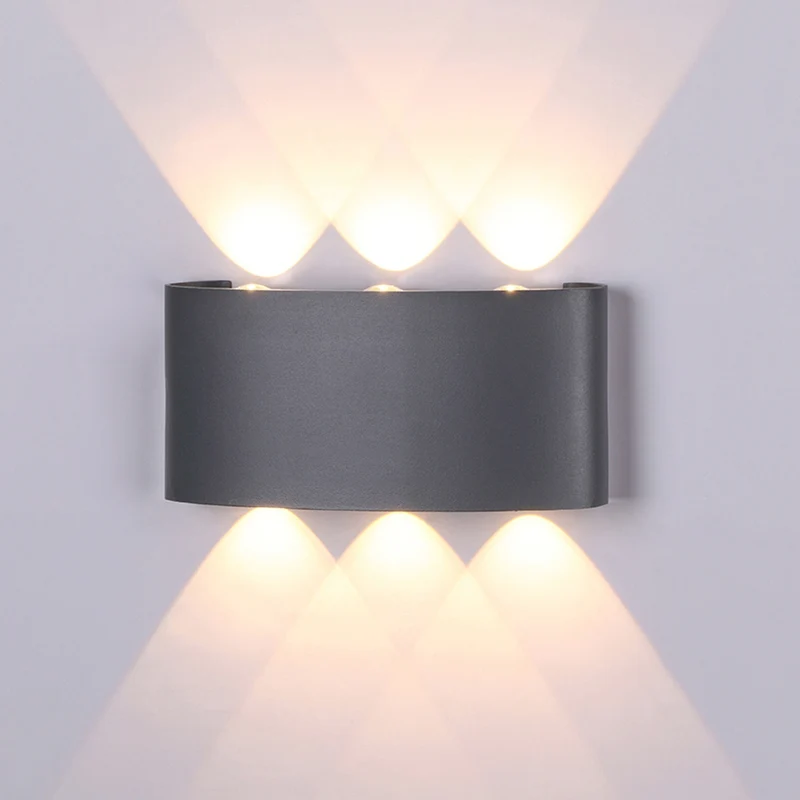 Mantra Arcs Lámpara de pared aplique LED gris oscuro 6540