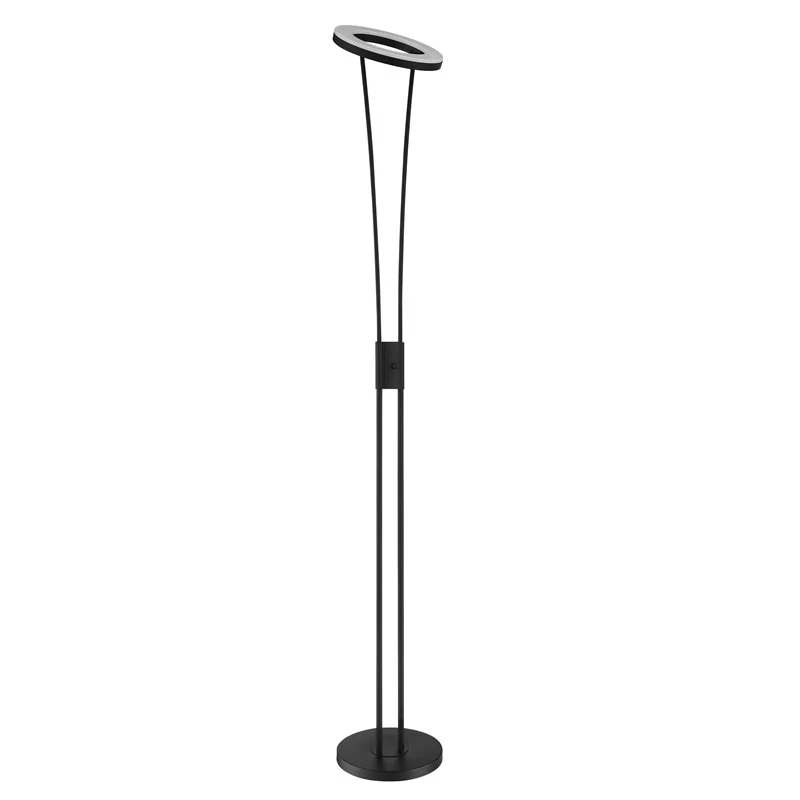 Lámpara de pie de salón MDC Anello LED negro 3000K 30W 578669102