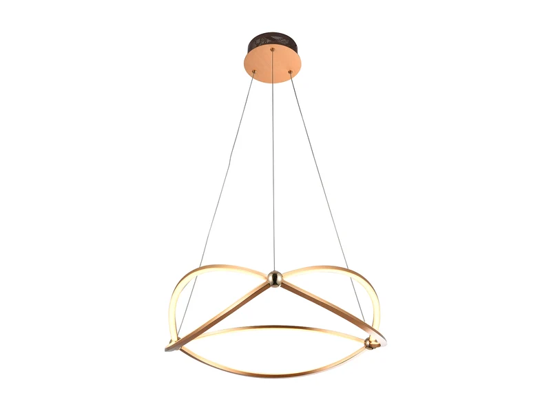 Lámpara de techo colgante Schuller Ocellis oro rosa 3000K Ø57cm