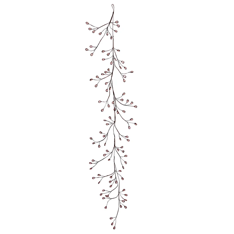 SA573T Guirnalda Café Acrílico Rosa Pardo 120 cm.