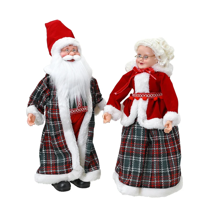 CX2463E Set Mr. & Mrs. Santa Escocés 45 Cm.