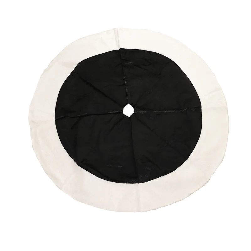 CX2420N Pie de Pino Terciopelo Negro y Blanco 121 cm.