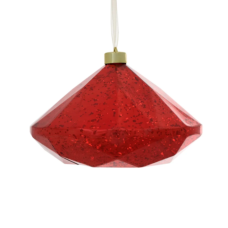 RJL455R Esfera Diamante Rojo 20 cm.