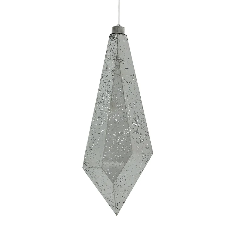 RJL474P Ornamento Prisma Plata 40 cm.
