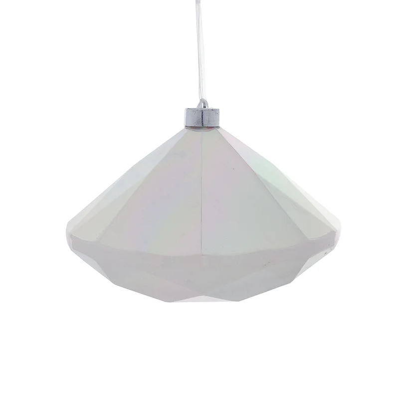 RJL455B Esfera Diamante Blanco Iridiscente 20 cm.