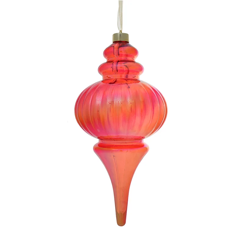 RJL454R Ornamento Finial Rojo 30 cm.