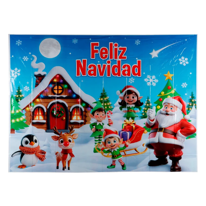 Art.13150 Fondo Decorativo Navidad 121x162cm 1pz