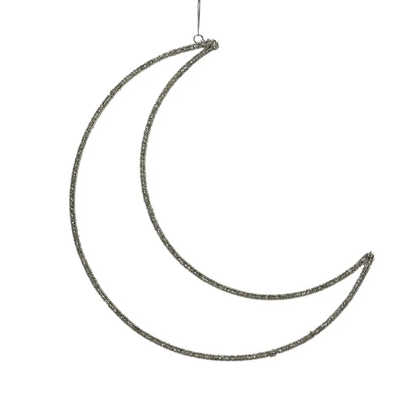 BH2536SP Luna Metal y Pedrería Plata 40 cm.