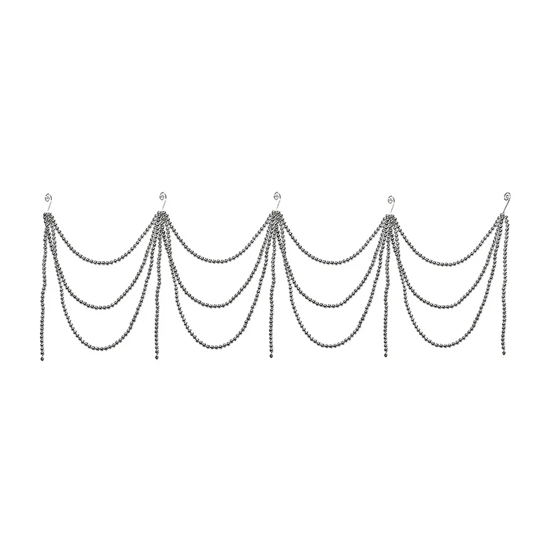 BH2507P Guirnalda Candil Plata 120x40 cm.