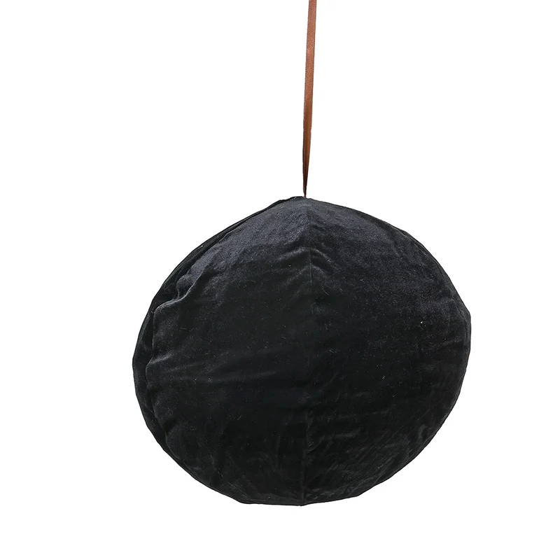CX24014N Ornamento Puff Colapsable Negro 40 cm.