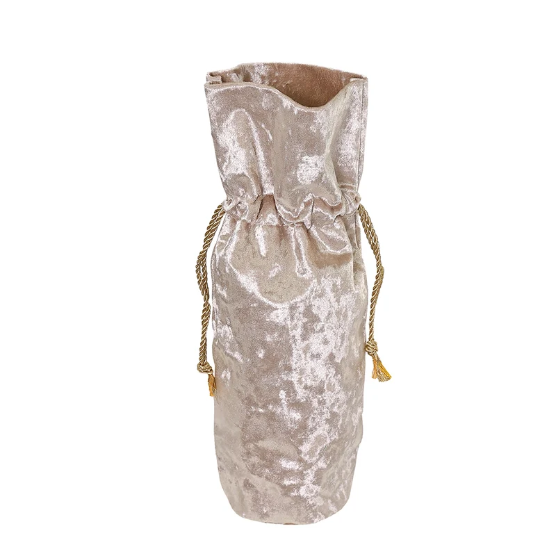 CX2424C Cubre Botella Terciopelo Champaña 38 cm.