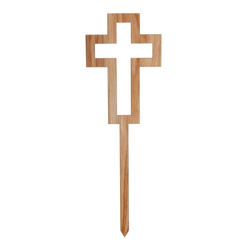 Art.13181 Pick Cruz Madera 25x8cm 1pz