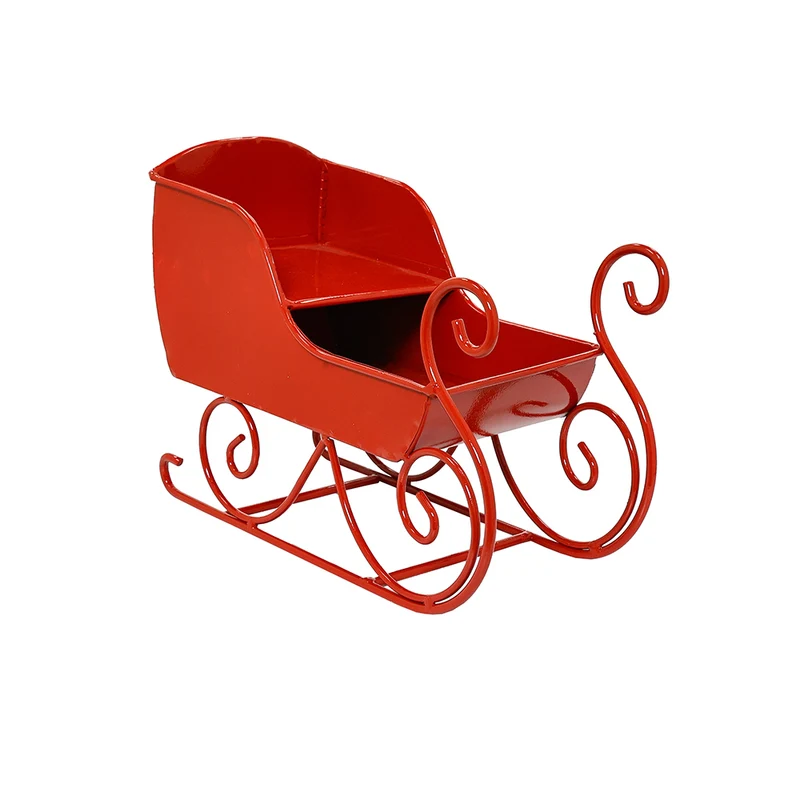 MQ6578R Trineo Metal Rojo 26x18cm.