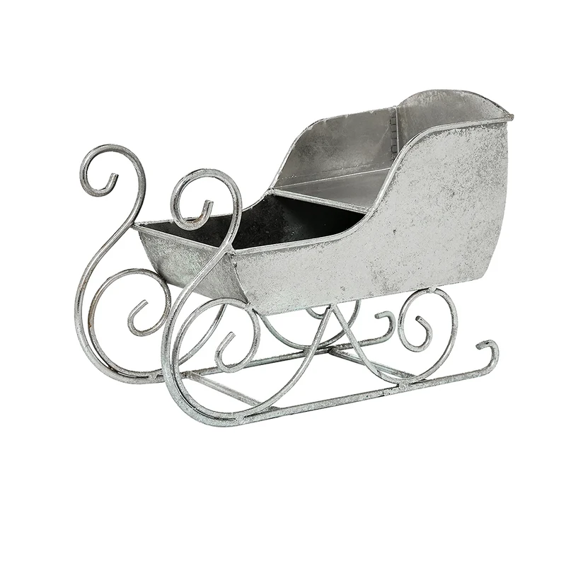 MQ6578P Trineo Metal Plata 26x18cm.