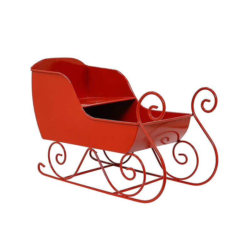 MQ6576R Trineo Metal Rojo 37x25cm.