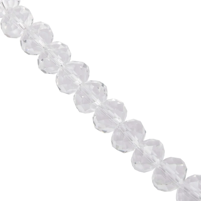 Art.8825 Rondel Cristal 12x14mm Hilo 31cm (aprox 32pz)