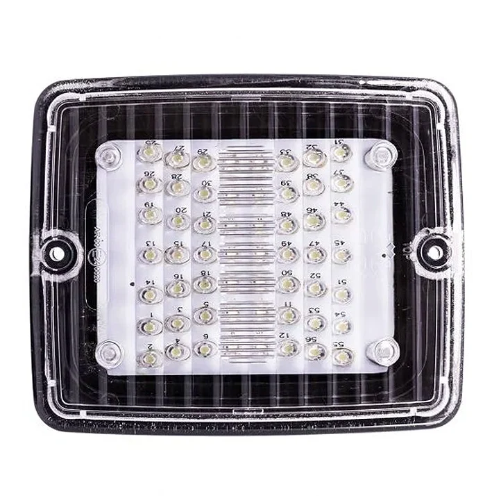 Strands IZE LED Luz de marcha atrás rectangular con lente transparente