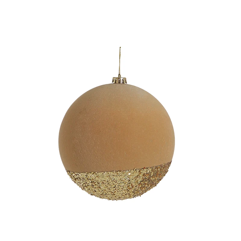 RJL350 Esfera Gala Terciopelo Camello 20 Cm.