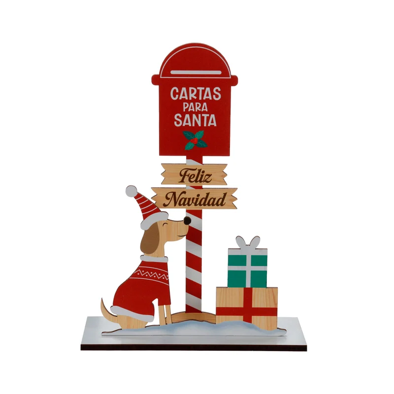 Art.13277 Figura Feliz Navidad 22x16x6cm 1pz