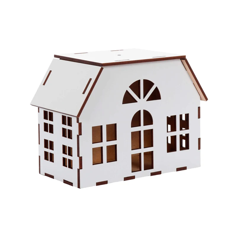 Art.13219 Casita Blanca 19x10x7cm (Aprox) 1pz