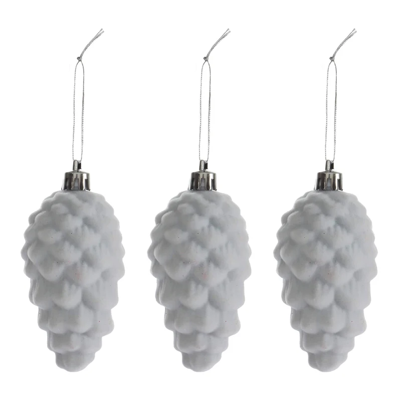 Art.12950 Adorno Piña Terciopelo 9x5cm 3pz